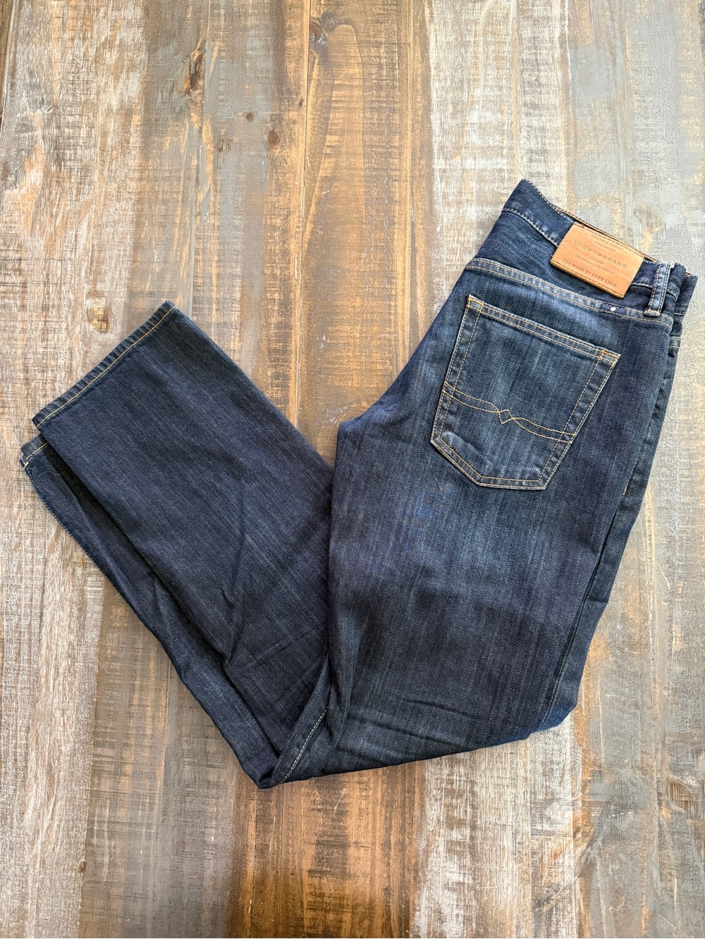 Lucky Brand Men's 221 Straight Dark Indigo Jeans